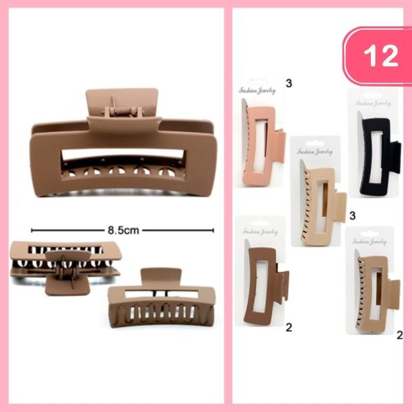 HAIR CLAW JAW CLIP (12 UNITS)
