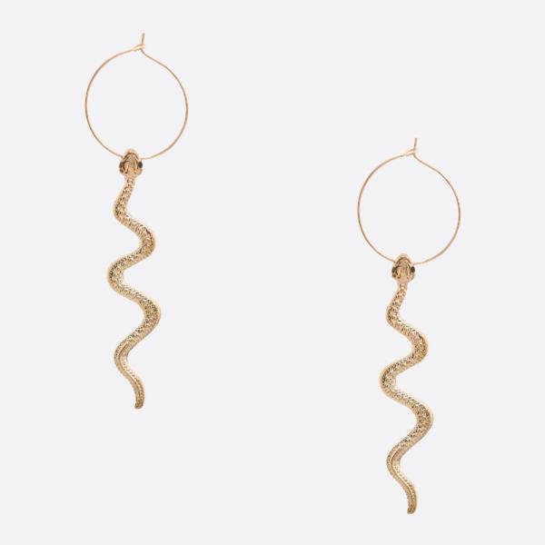 SDJ SNAKE HOOP EARRING