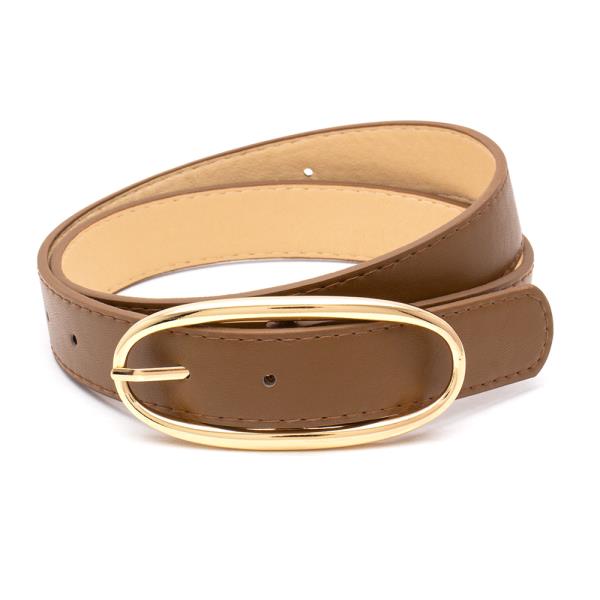 MODERN OVAL BUCKLE FASHION BELT