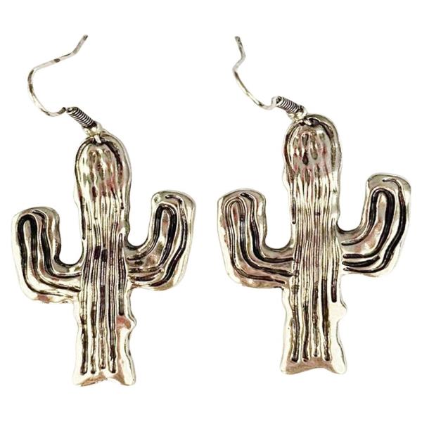 WESTERN STYLE CACTUS DANGLE EARRING