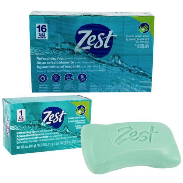 ZEST REFRESHING AQUA DEODORANT SOAP