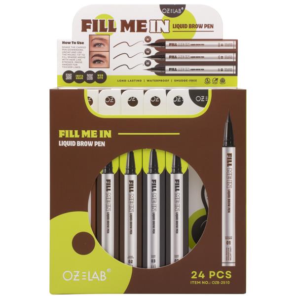 OZ LAB FILL ME IN LIQUID BROW PEN (24 UNITS)
