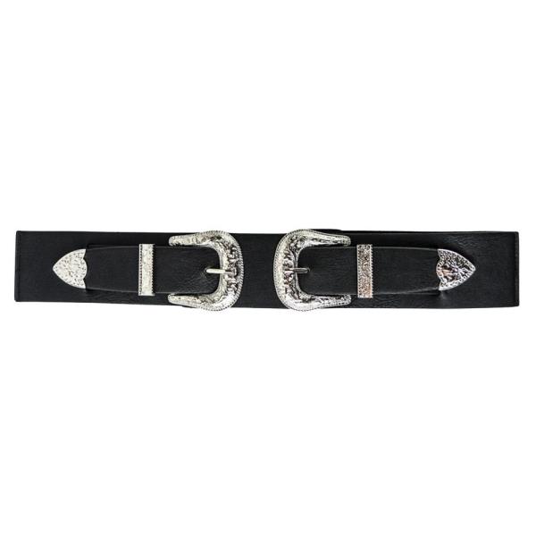 CHIC DOUBLE BUCKLE WESTERN BELT – STYLISH & ADJUSTABLE