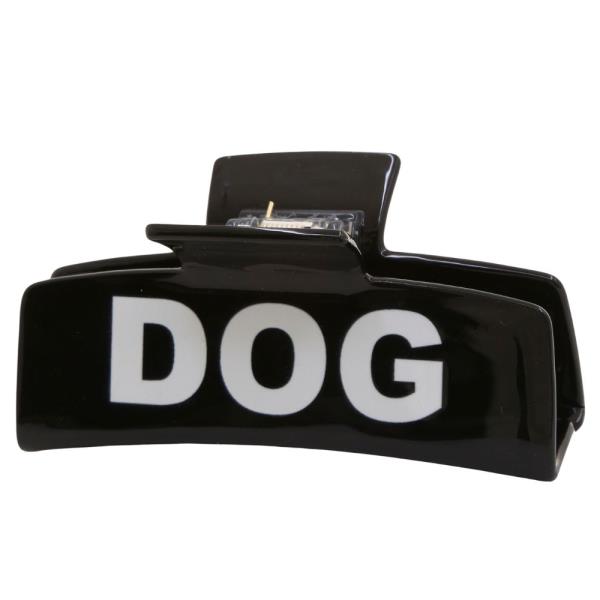 DOG MOM RECTANGLE CLAW HAIR CLIP
