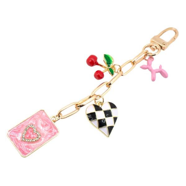 HEART TAG THEME BAG CHARM