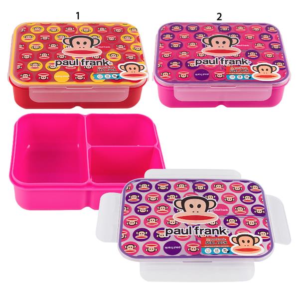 PAUL FRANK 3 SECTION FOOD CONTAINER W SEAL LOCK