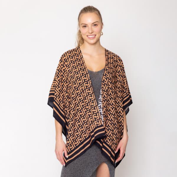 PATTERN PRINT RUANA