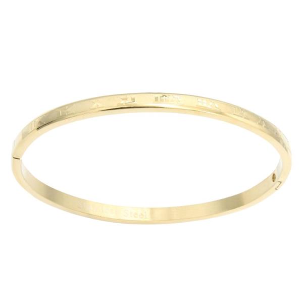 METAL GOLD PLATED BANGLE BRACELET