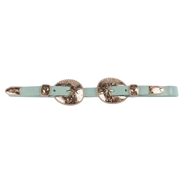 WESTERN DOUBLE BUCKLE ELASTIC BELT