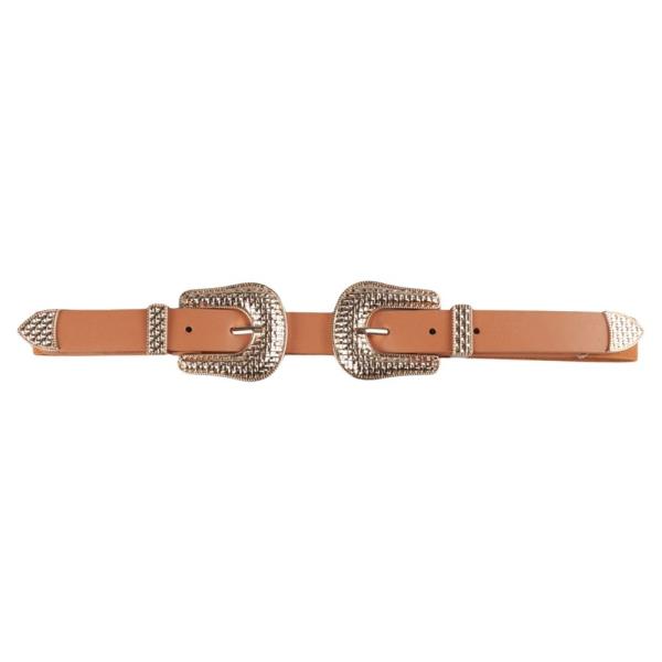 WESTERN DOUBLE BUCKLE ELASTIC BELT