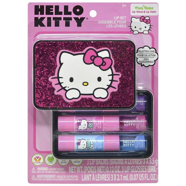 HELLO KITTY 3PC LIP BALM IN GLITTER BOX