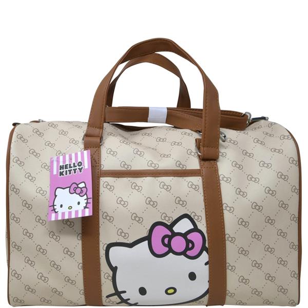 HELLO KITTY PU DELUXE DUFFLE BAG