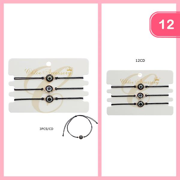 FASHION EVIL EYE BRACELET (12 UNITS)