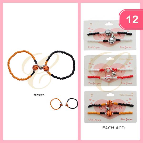 SPORT BEADED BRACELET (12 UNITS)