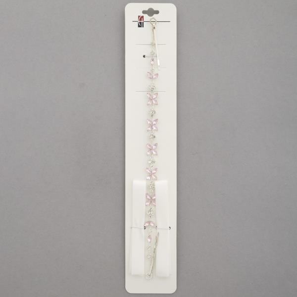 FLORAL PATTERN RHINESTONE HAIR VINE