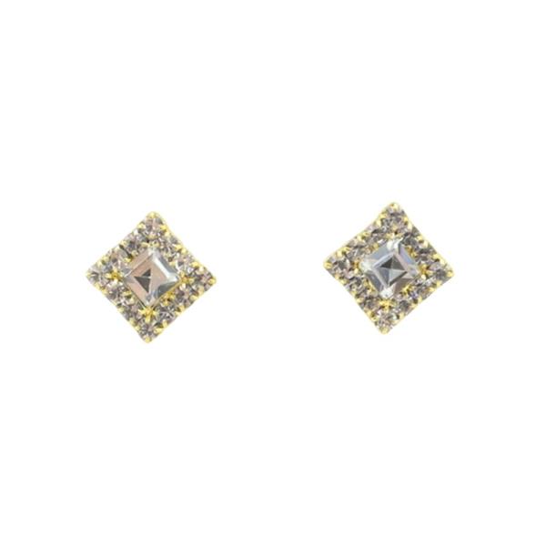 GEO SHAPE RHINESTONE EARRING