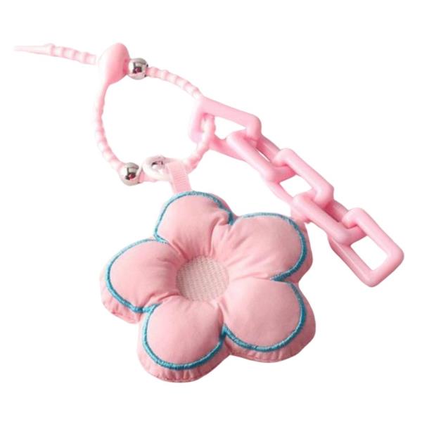 PLUSH FLOWER BAG CHARM KEY CHAIN