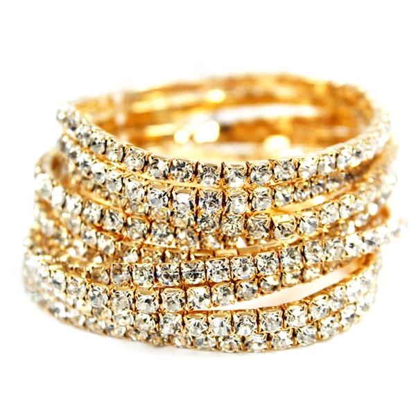 RHINESTONE BEADED BRACELET