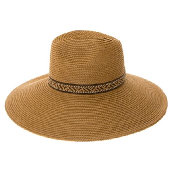 LARGE BRIM SAFARI SUN HAT - TRIBAL BAND