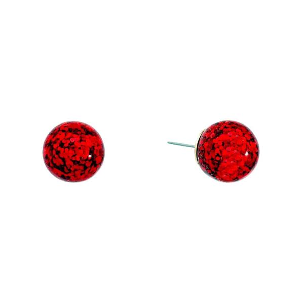 ROUND CRYSTAL STUD EARRING