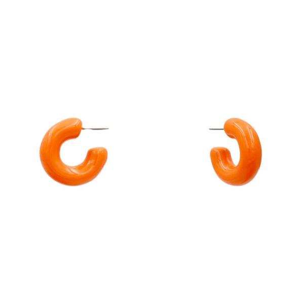 PUFFY OPEN HOOP EARRING