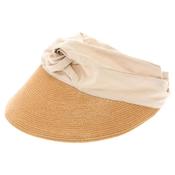 STRETCHY HEADBAND STRAW VISOR