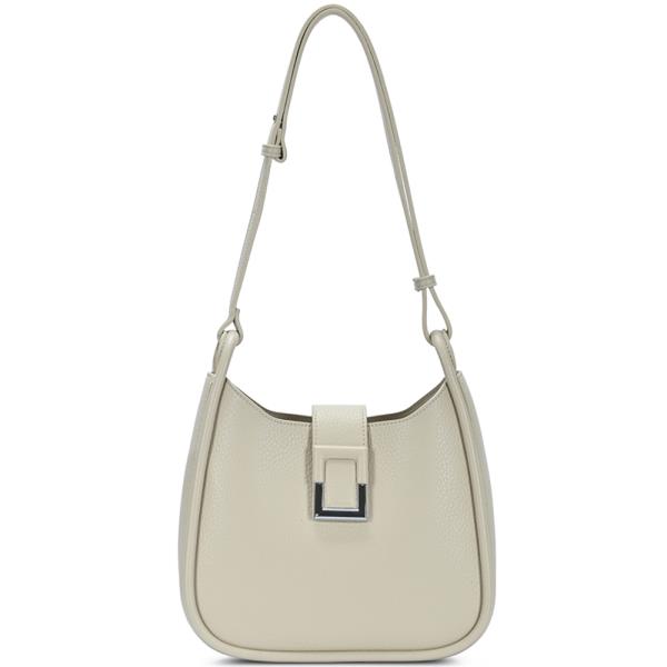 SMOOTH TEXTURED SHOULDER BAG