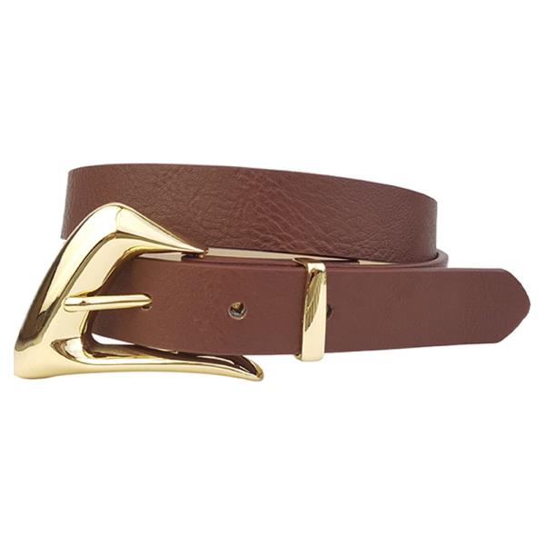 GOLD-TONE BUCKLE AND LOOP BELT