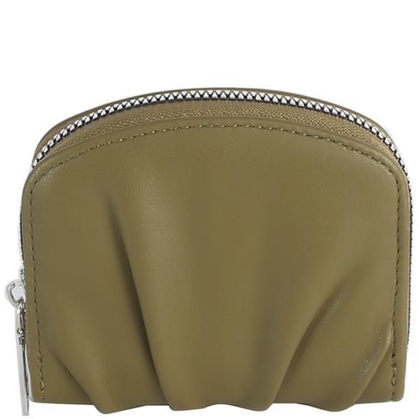 (ONLINE ONLY) SMOOTH PLEATED ZIPPER WALLET