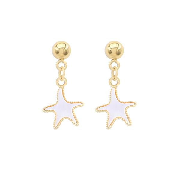 STARFISH STAINLESS STEEL DANGLE EARRING