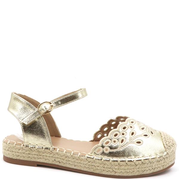 EYELETS FRONT W ANKLE STRAP FLAT 18 PAIRS