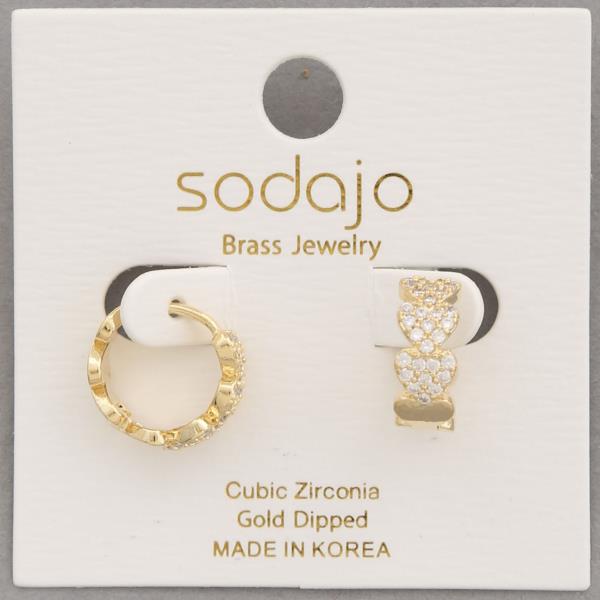 SODAJO HEART MINI HOOP EARRING