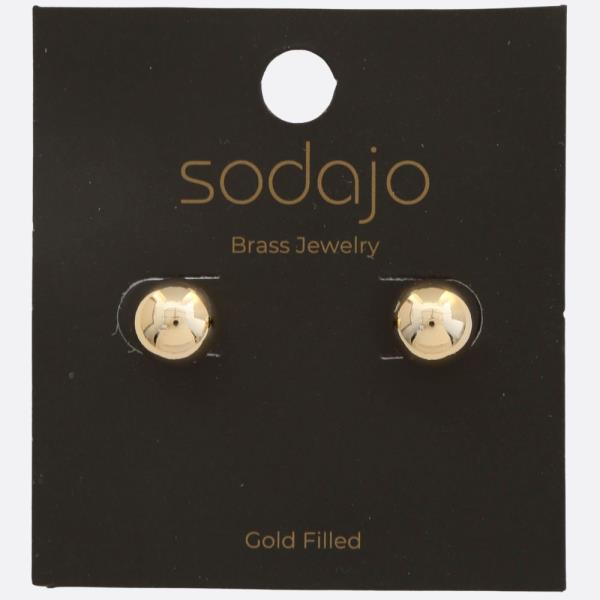SODAJO BALL BEAD GOLD FILLED EARRING