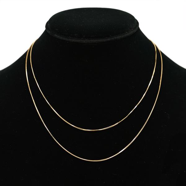SECRET BOX LAYERED STAINLESS STEEL NECKLACE