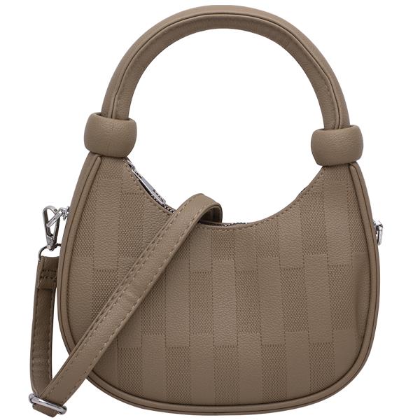 TEXTURED PATTERN DESIGN SHOULDER BAG