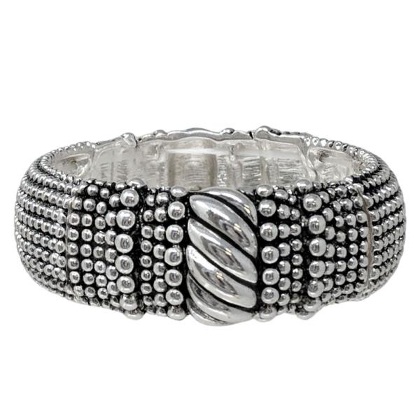 BALL TEXTURED METAL BRACELET