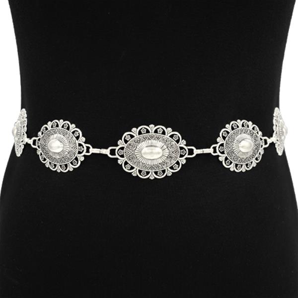 WESTERN BOHO OVAL CHAIN BELT