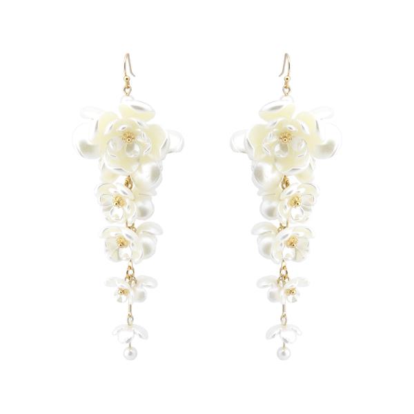 FLOWER LINK DANGLE EARRING