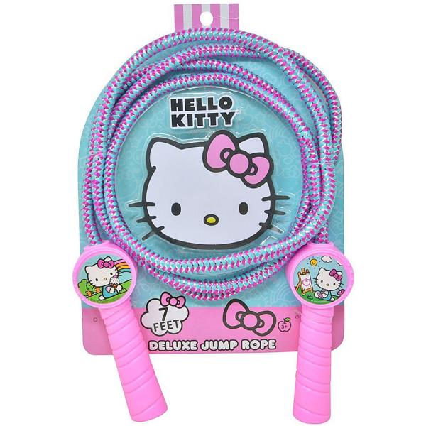 HELLO KITTY DELUXE JUMP ROPE W SHAPED HANDLES IN 3D BLISTER