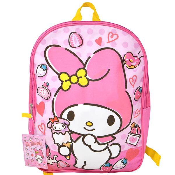 MY MELODY BACKPACK WITH PLAIN FRONT