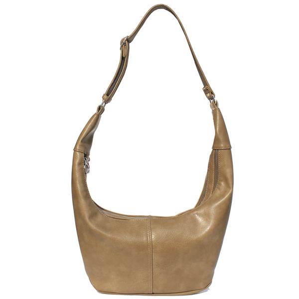 PLAIN SHOULDER HOBO BAG