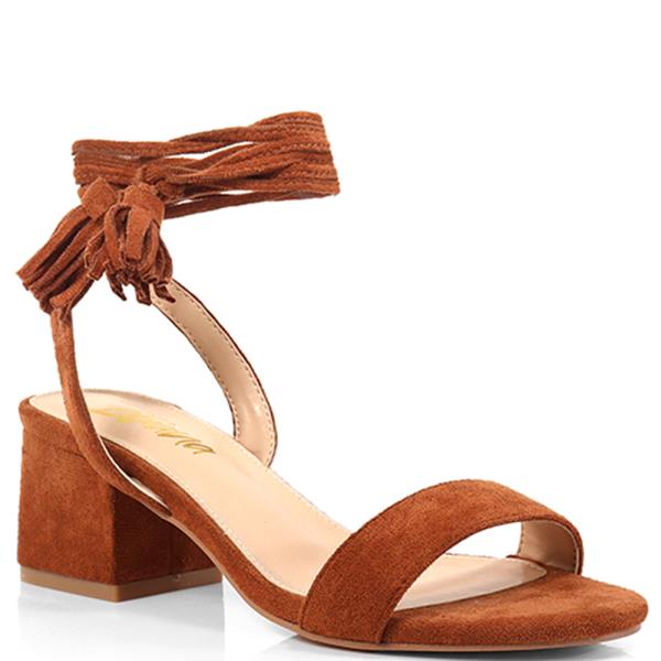 ONE BAND LOW HEEL LEGWRAP SANDAL 12 PAIRS