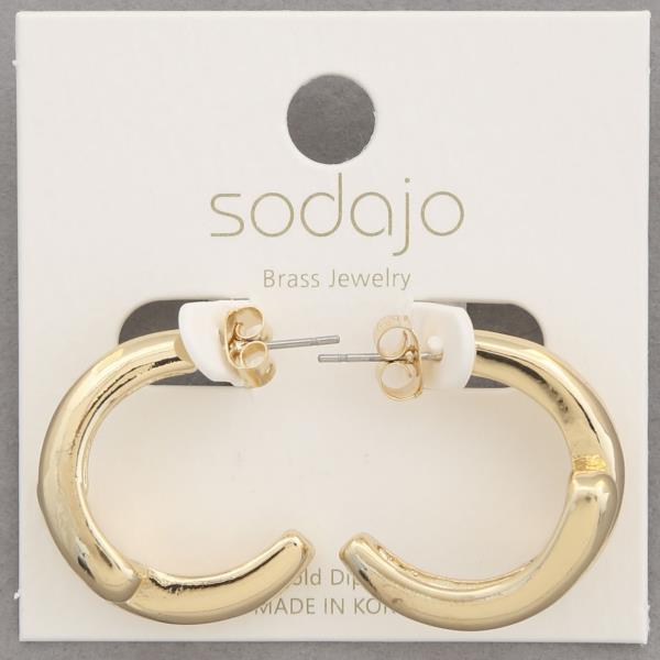 SODAJO GOLD DIPPED EARRING