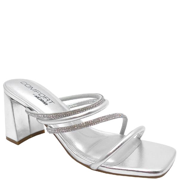 RHINESTONE MULTI THIN STRAP SLIDE HEEL 12 PAIRS