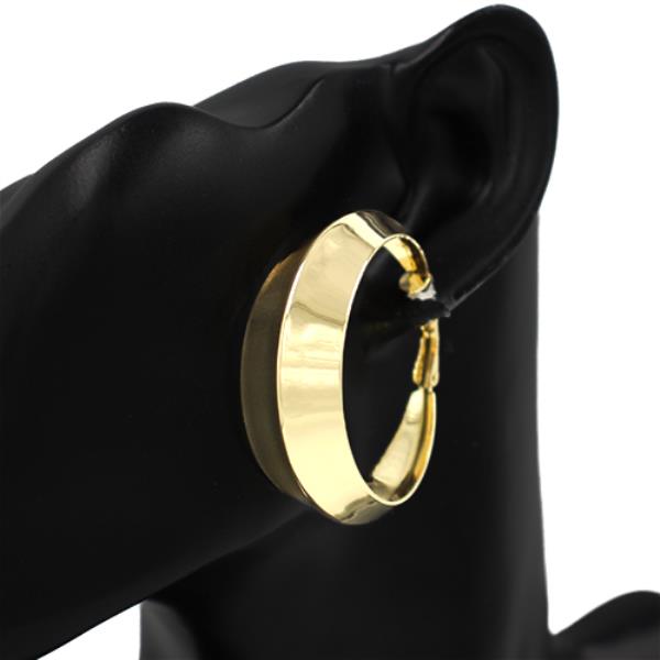 METAL ROUND HOOP EARRING