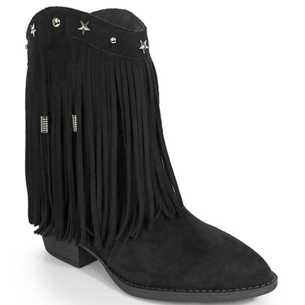 FRINGE WESTERN ANKLE BOOTS 12 PAIRS