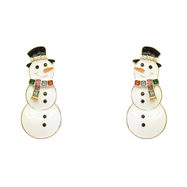 CHRISTMAS SNOWMAN EARRING