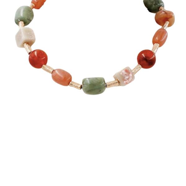 CUBE MULTI BEAD NECKLACE