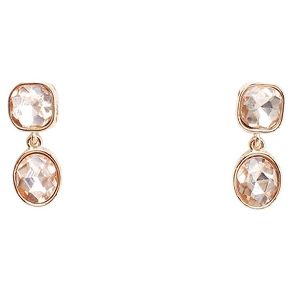 SQUARE OVAL LINK DANGLE EARRING