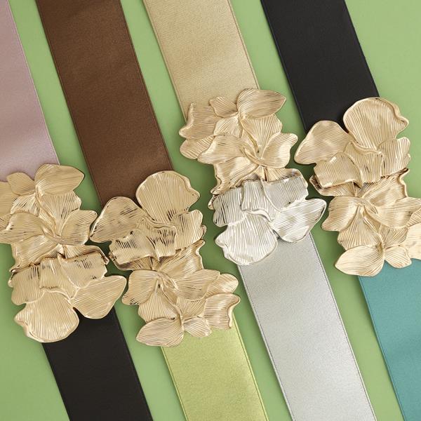 FLORAL METAL BELT